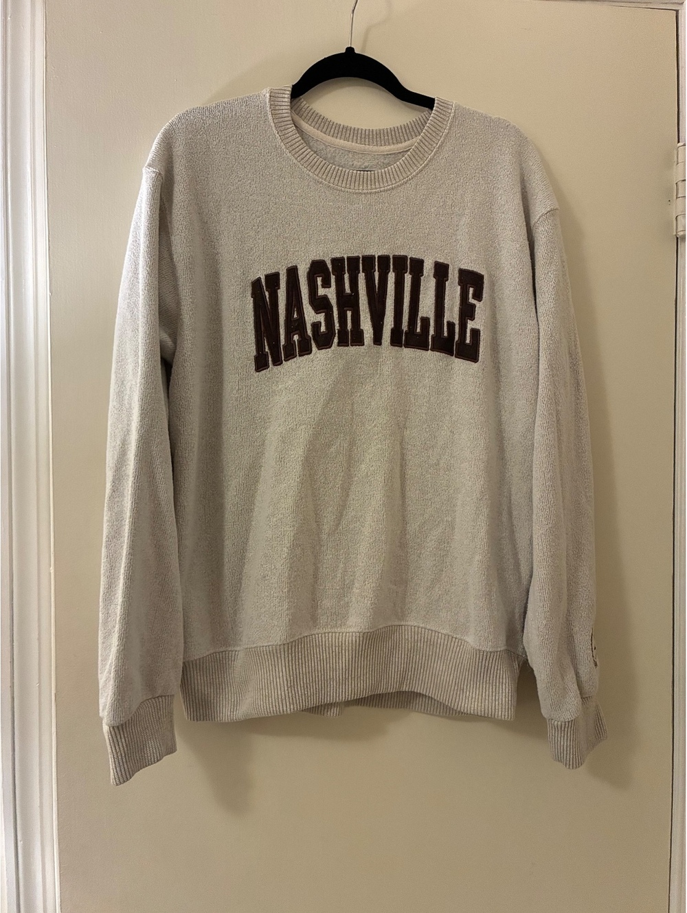 Nashville Varsity Crewneck Sweatshirt Grey XL